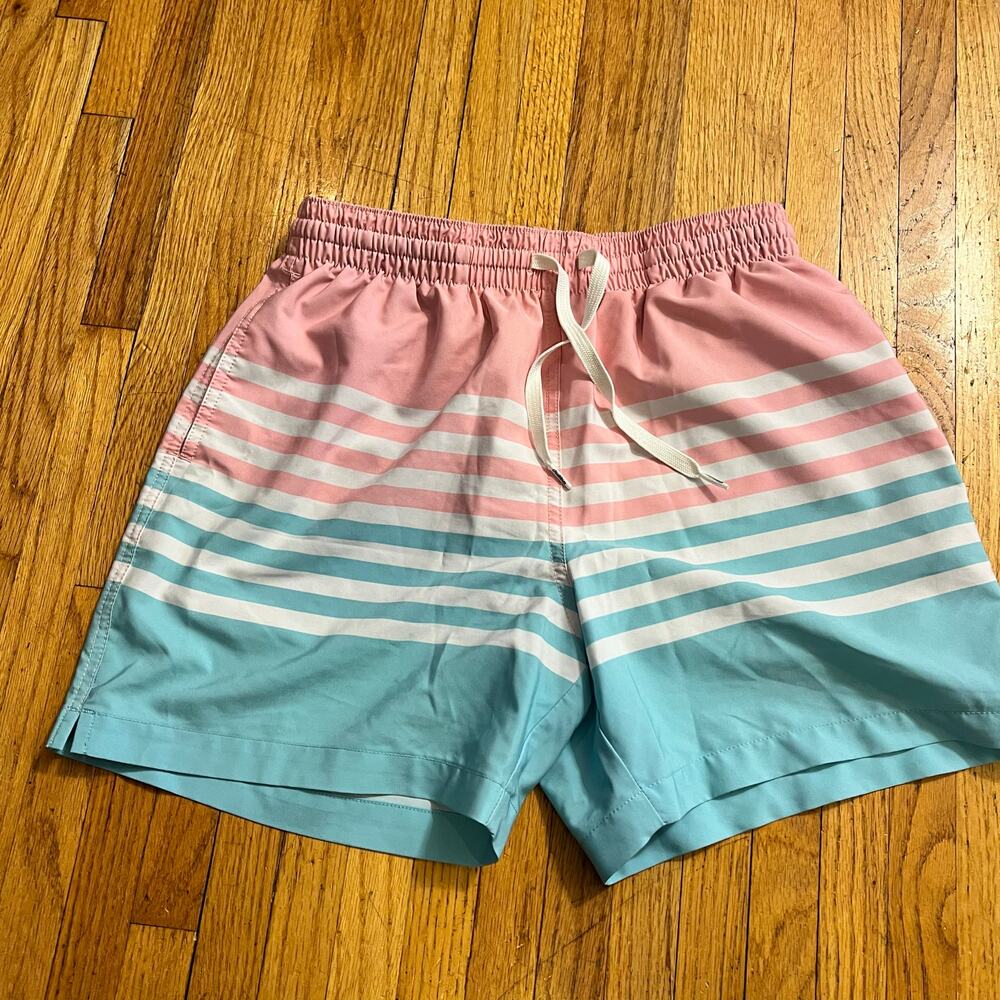 Chubbies Swim Trunk Mens Medium Striped 5.5” Mesh Lined Shorts ** - Picture 1 of 9